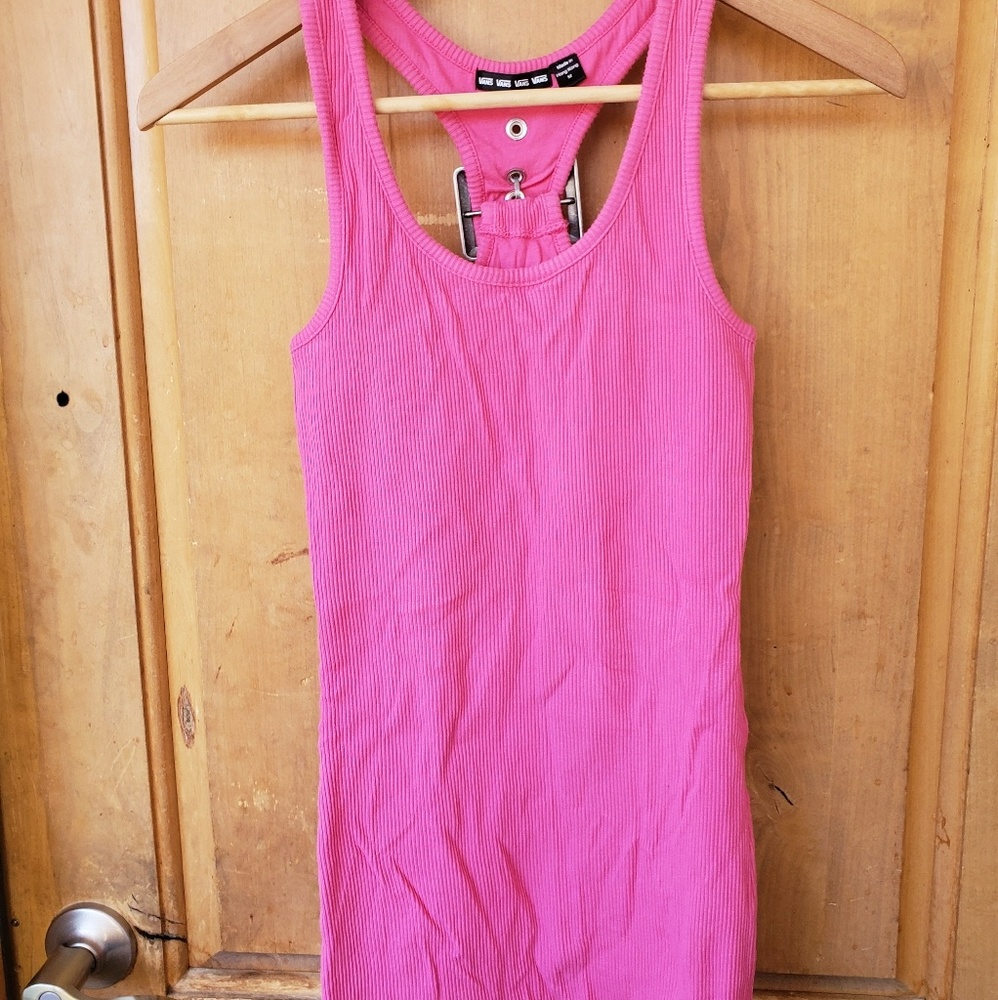 Vans racer back tank with buckle detail